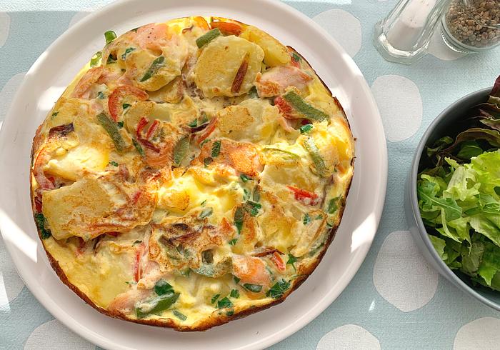 Bak een Lente omelet 