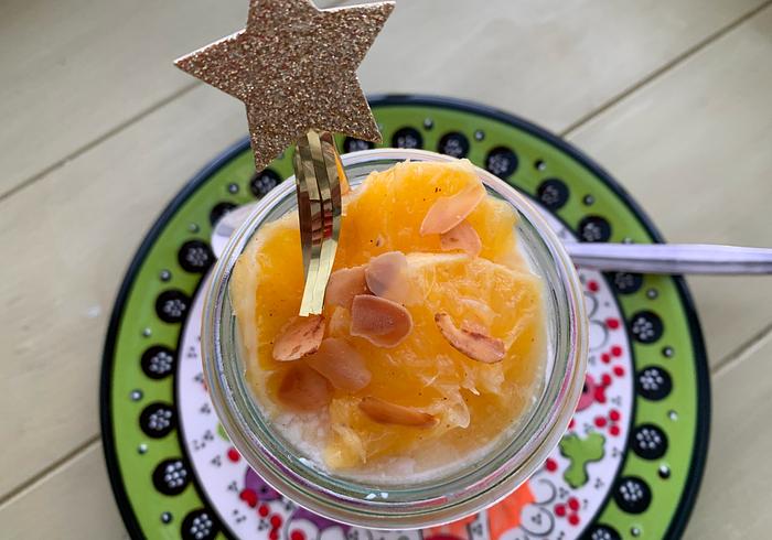 Labneh met gekruide sinaasappel