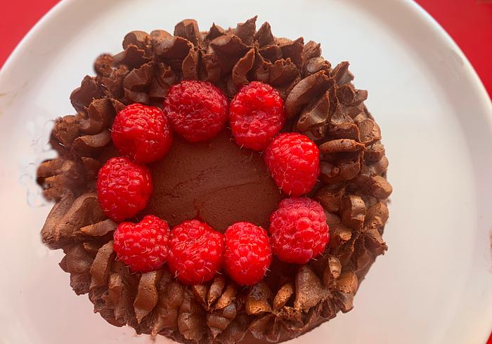 Een klein chocoladetaartje