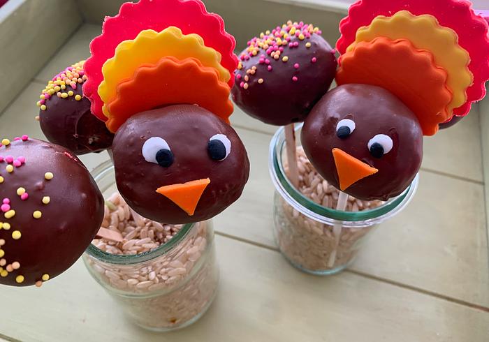 Zo maak je kalkoen cake pops ll