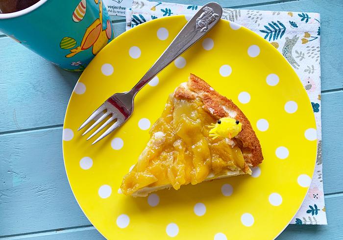 We bakken een mangotaart