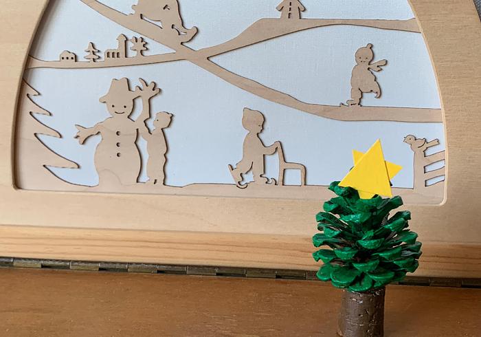 Maak een klein kerstboompje