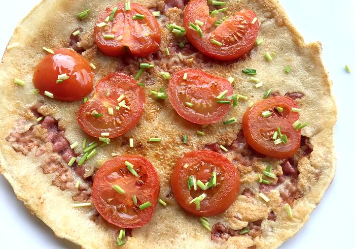 Een hartige pannenkoek