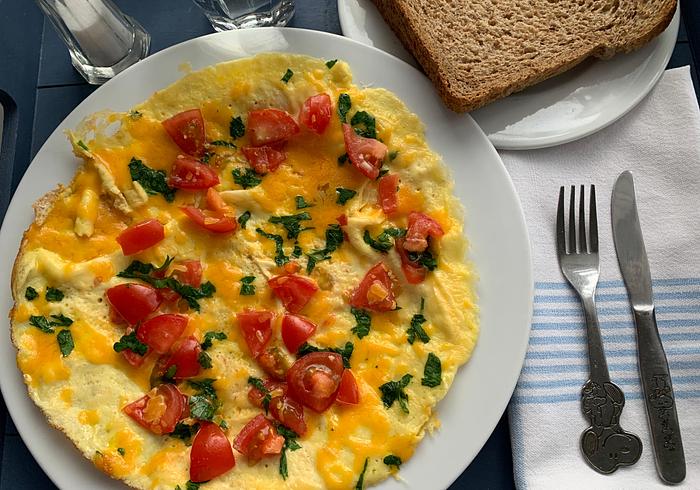 Een heerlijke kinderomelet 