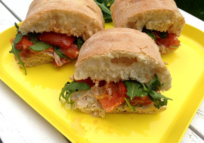 Ciabatta met tonijnsalade 