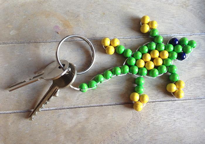 Een coole Gekko sleutelhanger