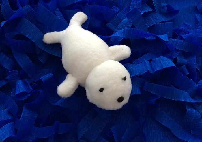 Een baby-zeehondje