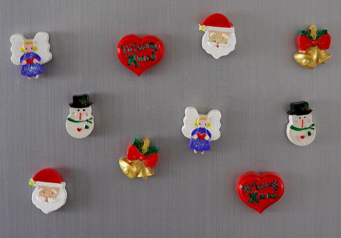 Deze lieve kerstmagneetjes