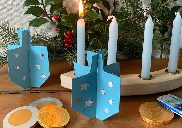 Dreidels van karton