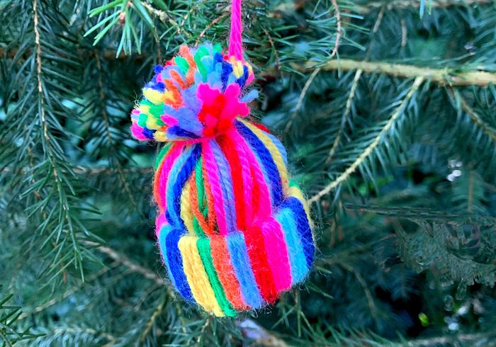 Een warme wollen wintermuts
