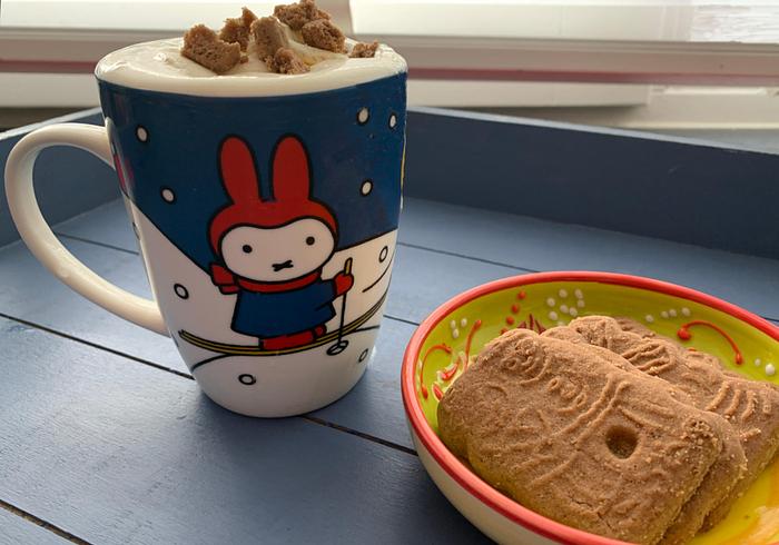 Een speculaas-latte