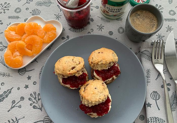 Chocolade sinaasappel scones