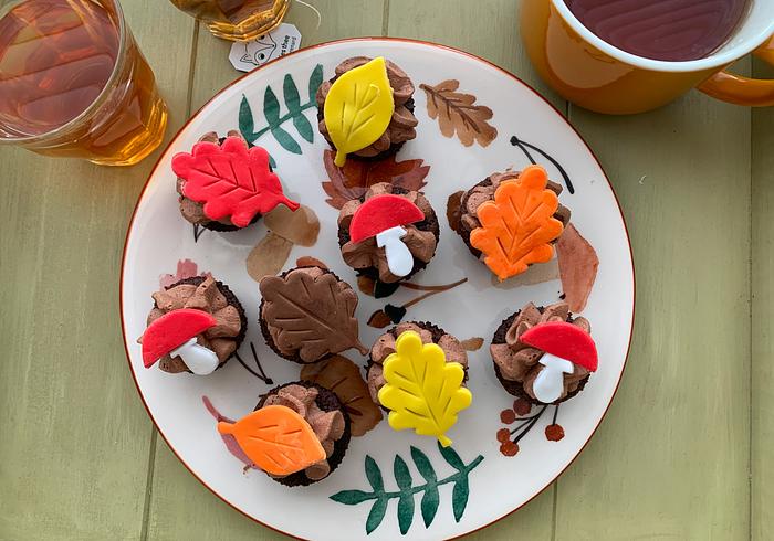 Mini herfstcupcakes